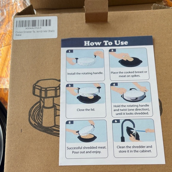 Amazon Basics Other - Manual Chicken Shredder & Tenderizer - Black